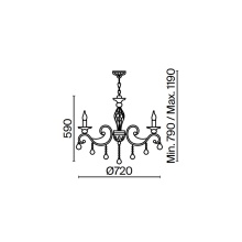 Grace Metal Ø 72 cm Lampada a sospensione Maytoni - Agof Store