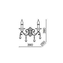 Maytoni Grace Metal 2 wall lamp - Agof Store