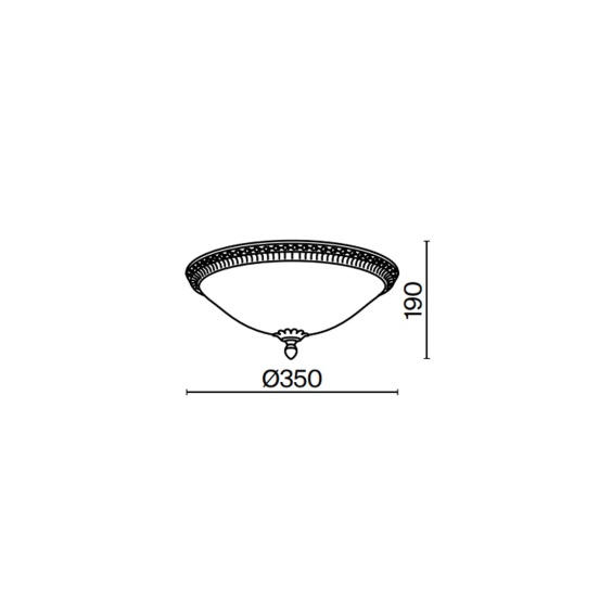 Pascal Ø 35 cm Lampada da soffitto Maytoni - Agof Store