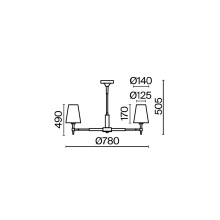 Maytoni Zaragoza Ø 78 cm pendant lamp - Agof Store