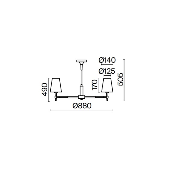 Maytoni Zaragoza Ø 88 cm Pendelleuchte - Agof Store