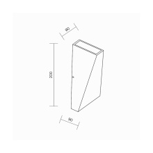 Maytoni Times Square H.20 cm outdoor wall lamp - Agof Store