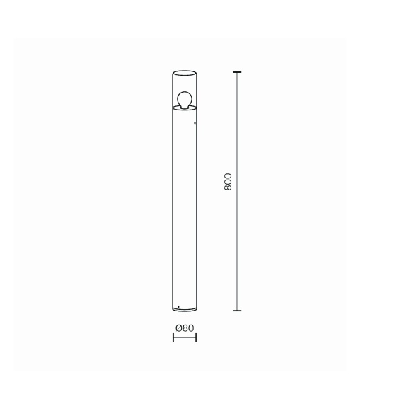 Maytoni Amas H.80 cm Outdoor Stehleuchte - Agof Store