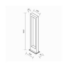 Maytoni Bonn H.100 cm outdoor floor lamp - Agof Store