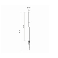 Flare H.80 cm Lampada da terra outdoor Maytoni - Agof Store