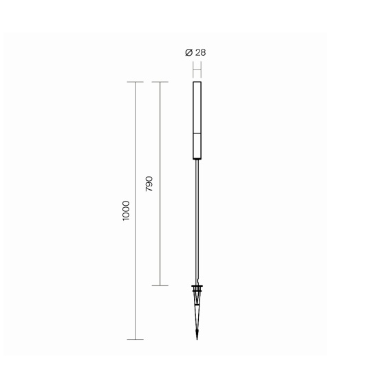 Flare H.100 cm Lampada da terra outdoor Maytoni - Agof Store