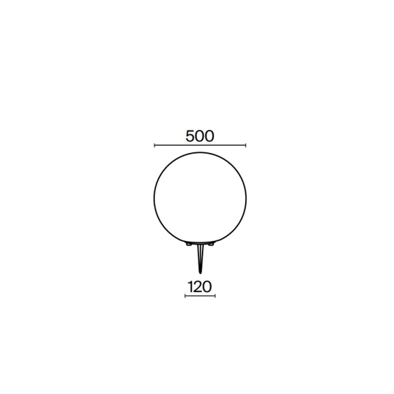 Maytoni Erda Ø 50 cm outdoor floor lamp - Agof Store