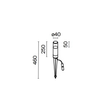 Maytoni Glide H.46 cm outdoor floor lamp - Agof Store