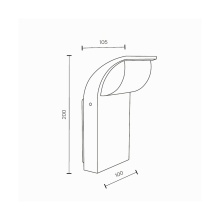 Maytoni Stock outdoor wall lamp - Agof Store