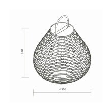 Plet Ø 36 cm Lampada ricaricabile da terra Maytoni - Agof Store
