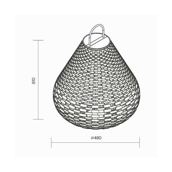 Maytoni Plet Ø 48 cm Akku Stehlampe - Agof Store