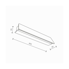 Maytoni Trupp L.40 cm outdoor wall lamp - Agof Store