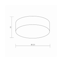 Maytoni Zon Ø 22 cm outdoor ceiling lamp - Agof Store