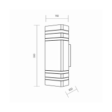 Maytoni Unter den Linden outdoor wall lamp - Agof Store