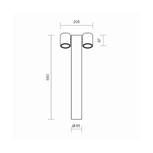 Maytoni Wall Street 2 outdoor floor lamp - Agof Store