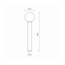 Maytoni Bold outdoor floor lamp - Agof Store