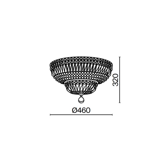 Maytoni Basfor Ø 46 cm Deckenleuchte - Agof Store