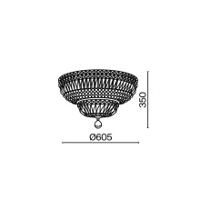 Maytoni Basfor Ø 60 cm Deckenleuchte - Agof Store