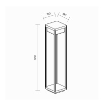 Maytoni Baker Street outdoor floor lamp - Agof Store