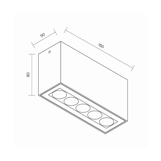 Maytoni Ares Rectangular outdoor ceiling lamp - Agof Store