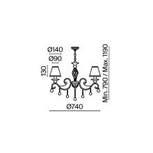 Maytoni Grace Ø 74 cm pendant lamp - Agof Store