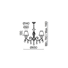 Maytoni Grace Ø 65 cm pendant lamp - Agof Store Maytoni Grace Ø 65 cm pendant lamp - Agof Store