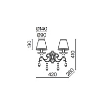 Maytoni Grace 2 wall lamp - Agof Store