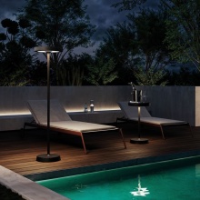 Barbell Solar RF Lampada ricaricabile da terra Zafferano - Agof Store