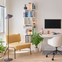 Pina XXL Pro Lampada ricaricabile da terra Zafferano - Agof Store