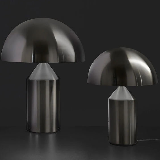 Oluce Atollo Nickel table lamp - Agof Store