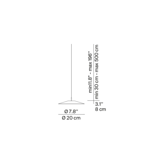 Koinè Ø20 cm Lampada a sospensione LucePlan - Agof Store