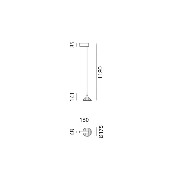 Artemide Unterlinden outdoor pendant lamp - Agof Store