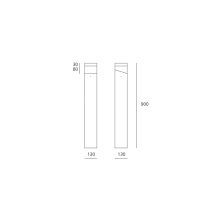 Artemide Tetragono 90 outdoor floor lamp - Agof Store