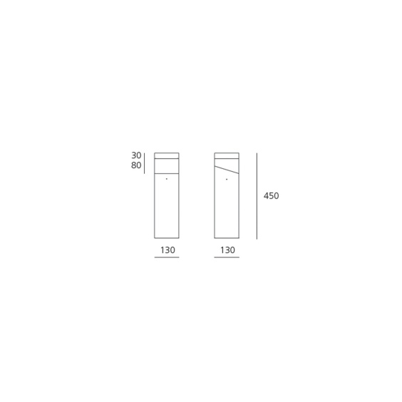 Artemide Tetragono 45 outdoor floor lamp - Agof Store
