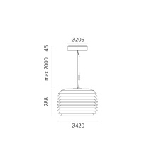 Artemide Slicing Led 42 Outdoor Pendelleuchte - Agof Store