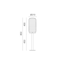 Slicing Bollard Led Lampada da terra outdoor Artemide - Agof Store
