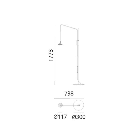 Unterlinden Lampada da terra Artemide - Agof Store