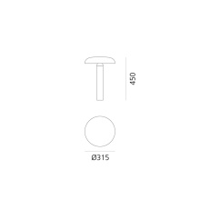 Knop 45 Bollard Lampada da terra outdoor Artemide - Agof Store