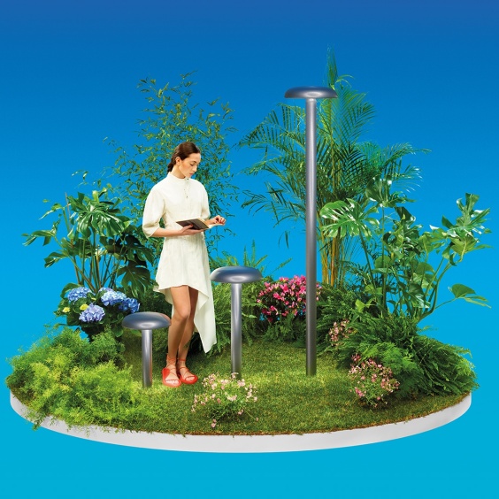 Artemide Knop 225 Bollard outdoor floor lamp - Agof Store