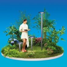 Artemide Knop 225 Bollard outdoor floor lamp - Agof Store