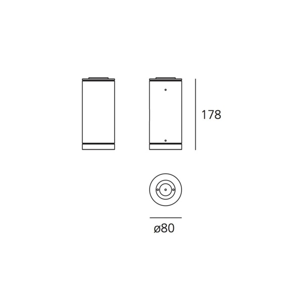 Artemide Calumet 8 outdoor ceiling lamp - Agof Store