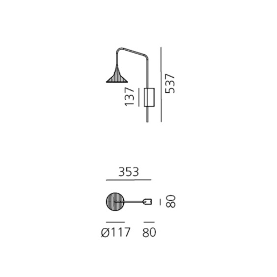 Artemide Unterlinden wall lamp - Agof Store