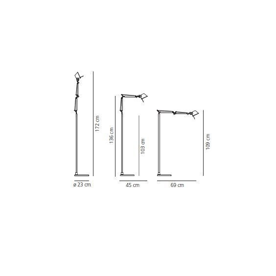 Artemide Tolomeo Micro floor lamp - Agof Store