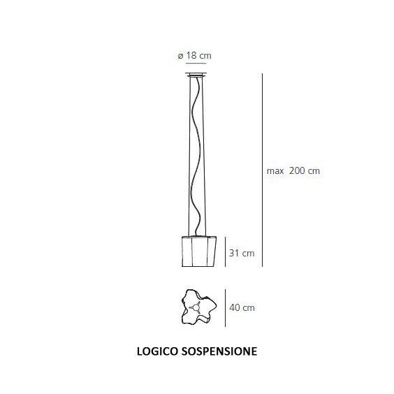 Artemide Logico Lampada a sospensione - Agof Store