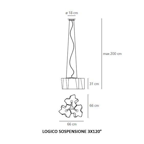 Artemide Logico 3x120 Pendelleuchte - Agof Store