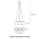 Artemide Logico 3 in linea Lampada a sospensione - Agof Store