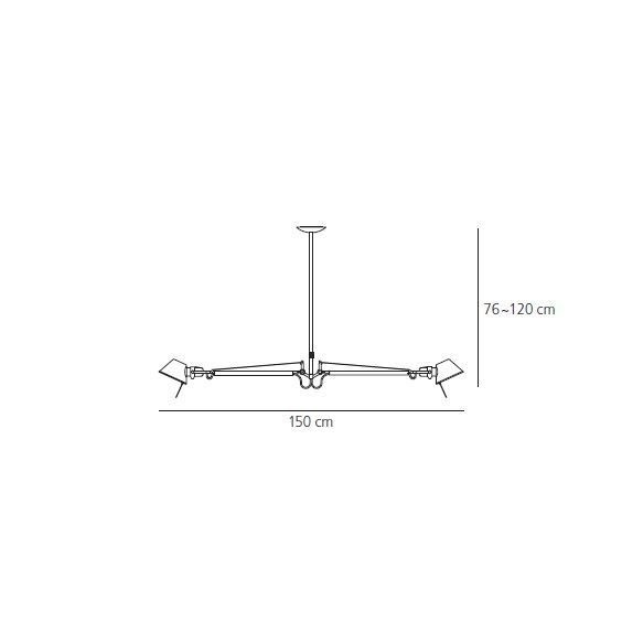 Artemide Tolomeo Due Bracci Lampada a sospensione - Agof Store