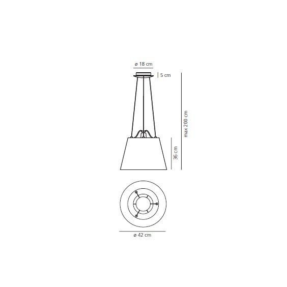 Artemide Tolomeo Mega Lampada a sospensione - Agof Store