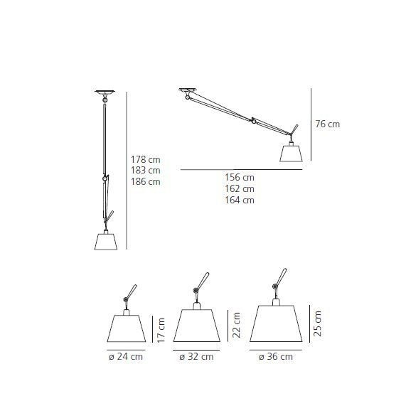 Artemide Tolomeo Decentrata pendant lamp - Agof Store