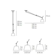 Artemide Tolomeo Decentrata Lampada a sospensione - Agof Store Artemide Tolomeo Decentrata Lampada a sospensione - Agof Store